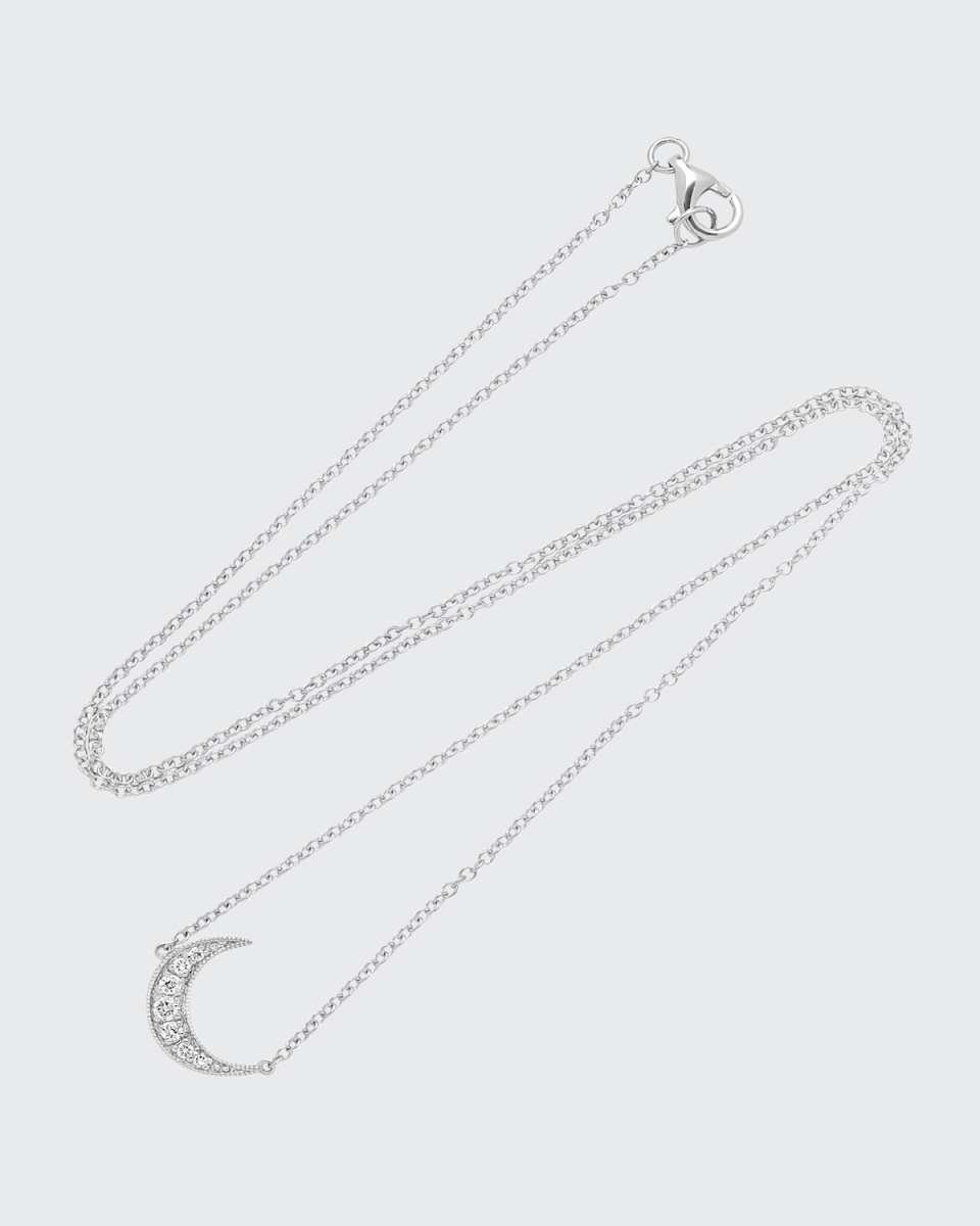 18k Mini Crescent Necklace